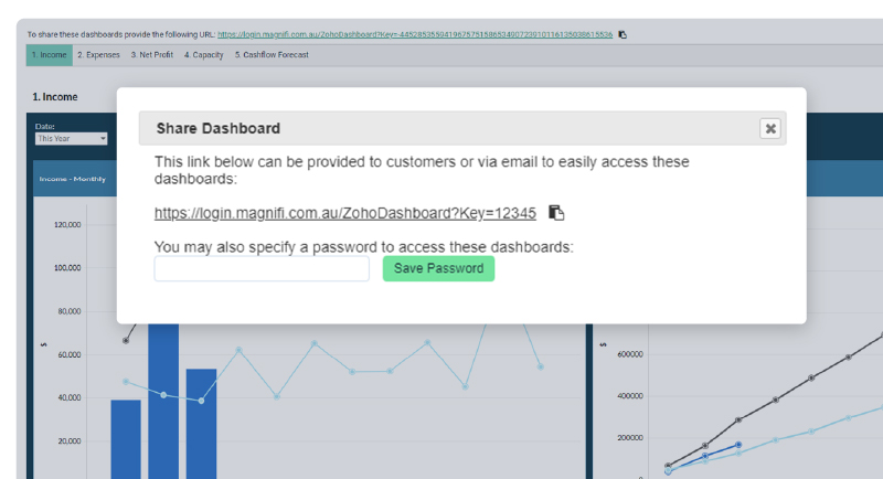 Shereable Dashboards